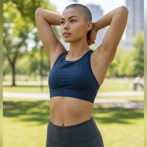 Fabletics Women's Navy Sports Bra